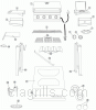 Exploded parts diagram for model: 810-1415-F (Pro Series 1415)