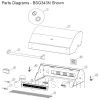 Exploded parts diagram for model: BSG343N-2