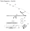 Exploded parts diagram for model: BSG343N-2