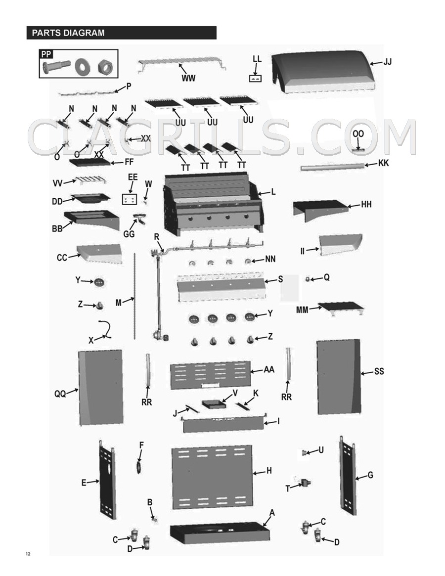 Charbroil 463225312 Performance Infrared Parts ship FREE