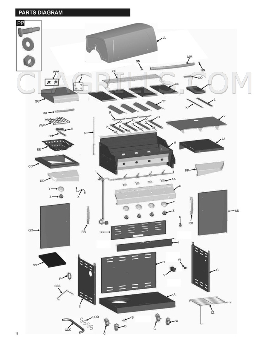 Charbroil 463231712 Performance Infrared Parts ship FREE