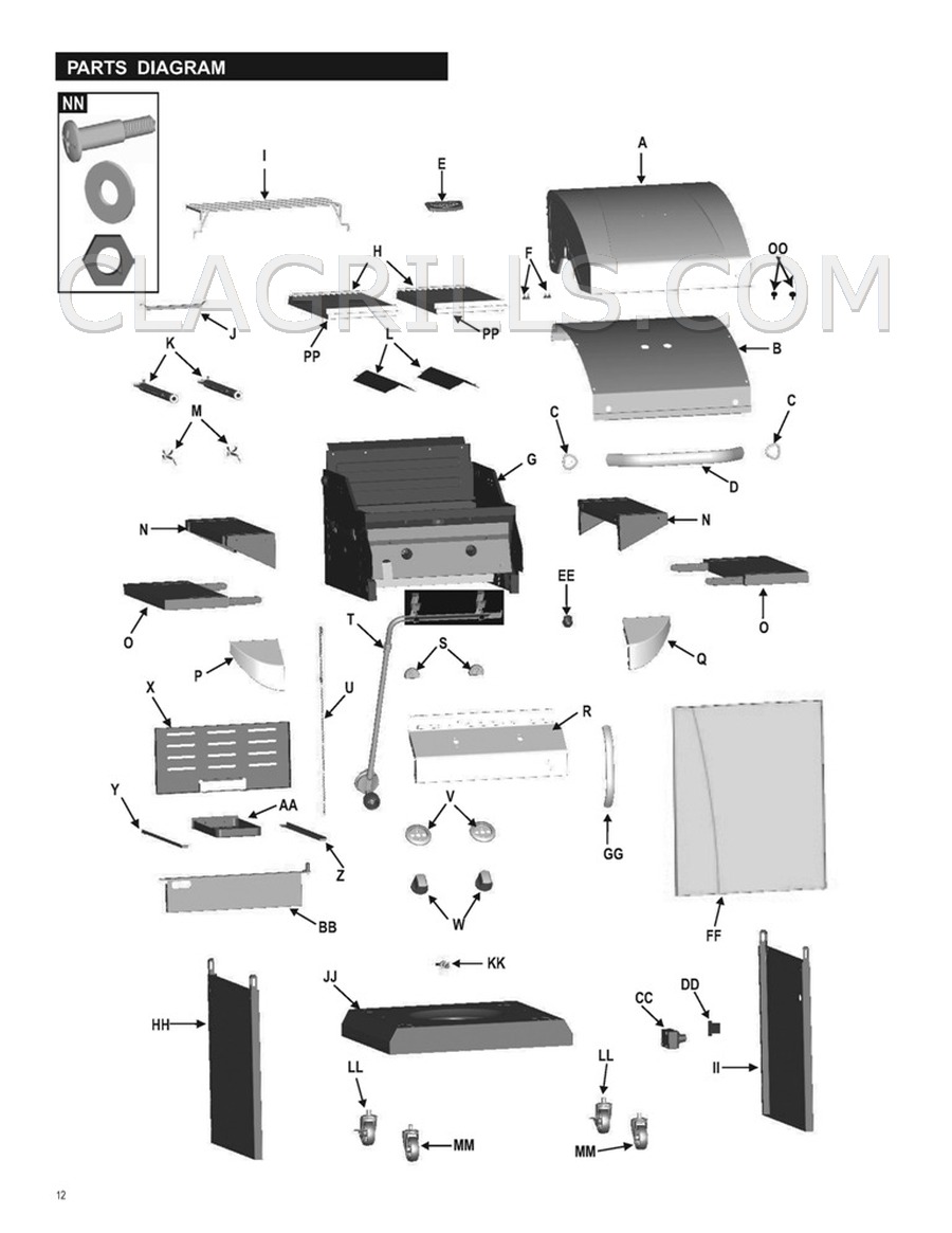 Parts for Charbroil 463246910 Commercial Infrared FREE SHIPPING