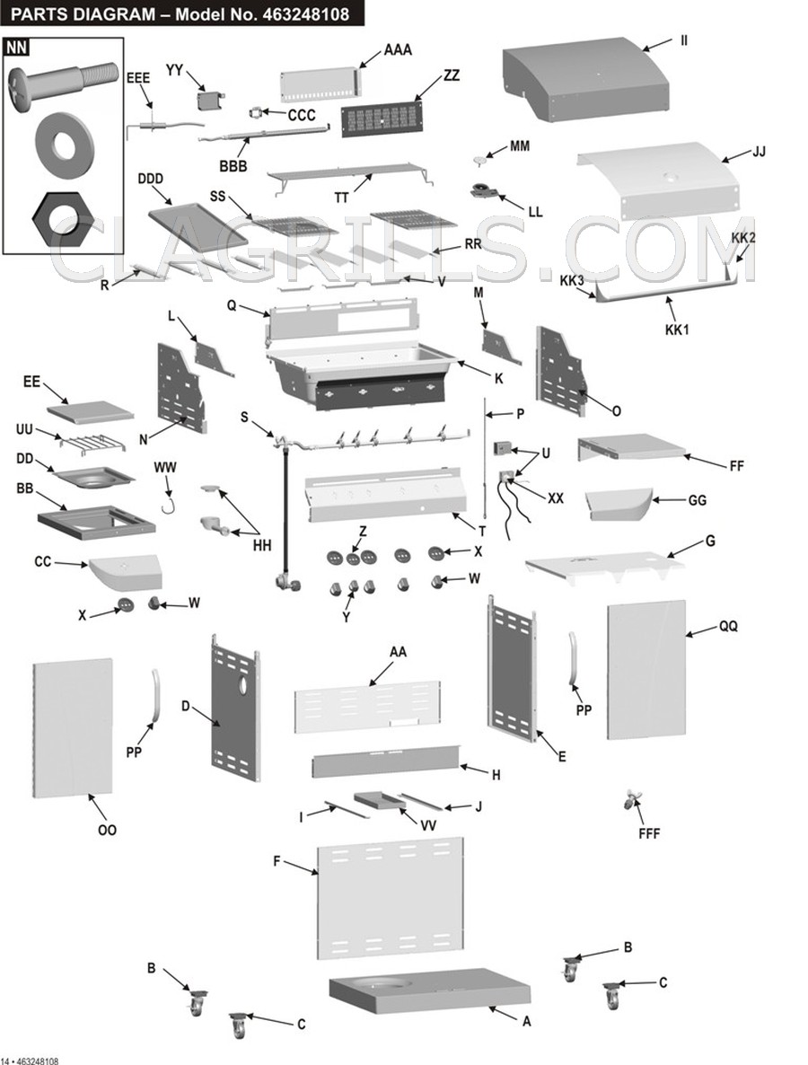 Charbroil 463248108 Commercial Parts FREE USA Shipping