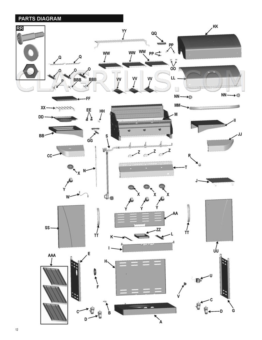 Charbroil 463257111 Commercial Infrared Parts FREE SHIPPING