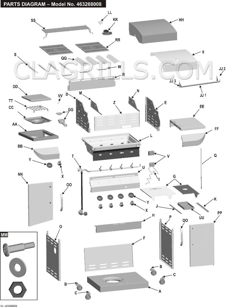 Charbroil 463268008 Commercial Parts FREE USA Shipping