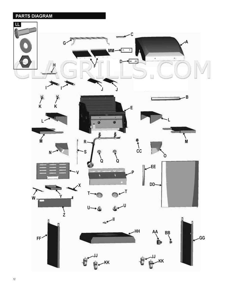 Charbroil 463270612 Performance Infrared Parts FREE USA Shipping