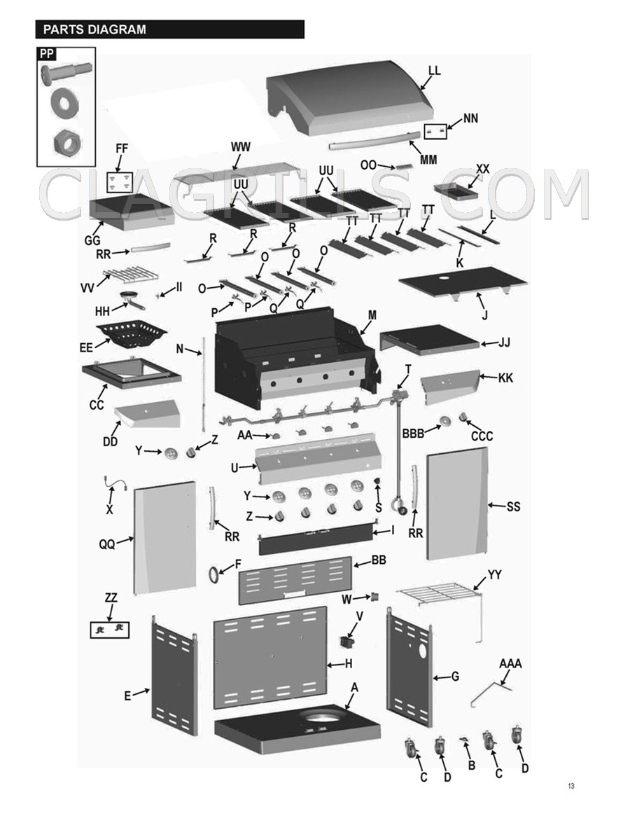 Charbroil 463271312 Performance Infrared Parts ship FREE