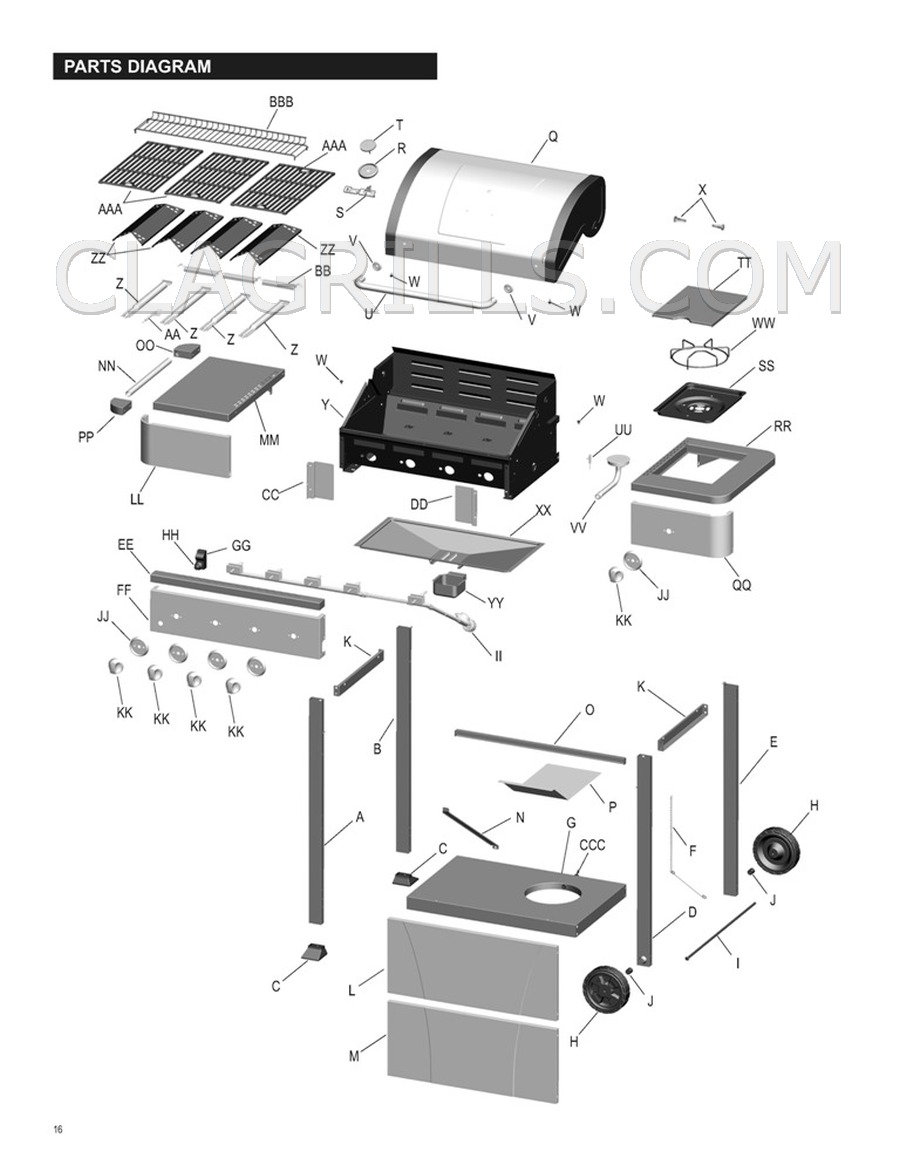 Parts for Charbroil 463411911 FREE SHIPPING