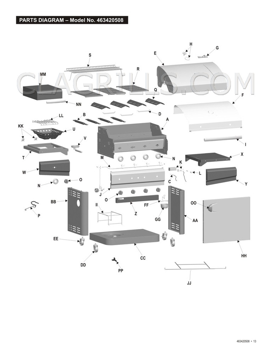 Charbroil 463420508 Designer Parts ship FREE