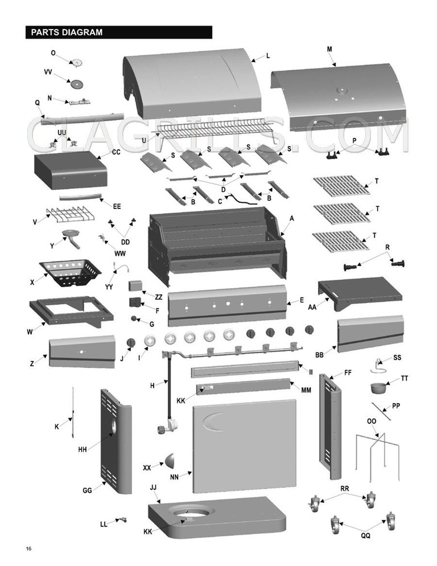 Charbroil 463420511 Designer Parts FREE SHIPPING