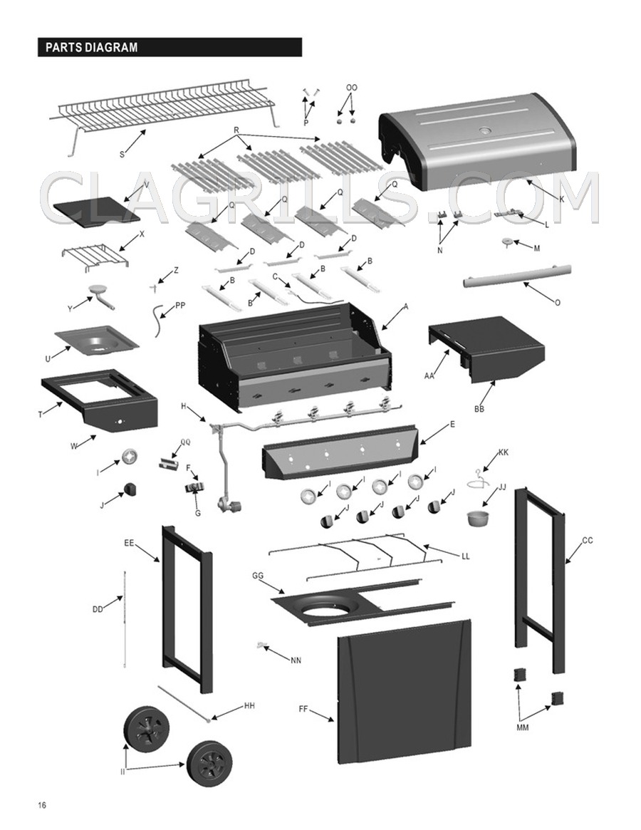 Parts for Charbroil 463440109B FREE SHIPPING