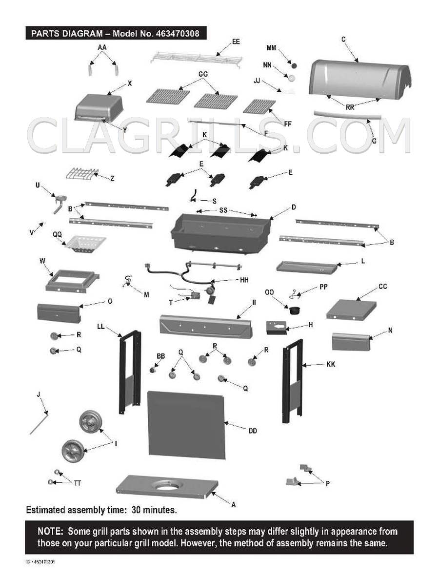 Charbroil 463470308 Parts FREE USA Shipping