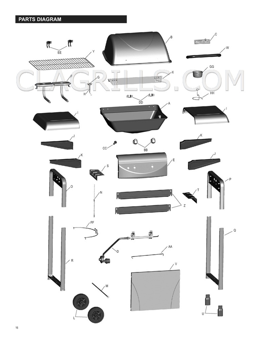 Charbroil 463611212 Classic Parts ship FREE