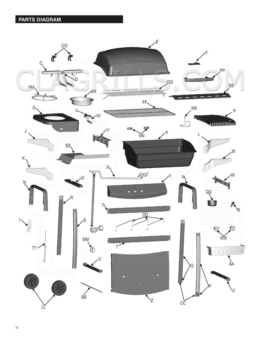 Parts for Charbroil 463720111 FREE SHIPPING