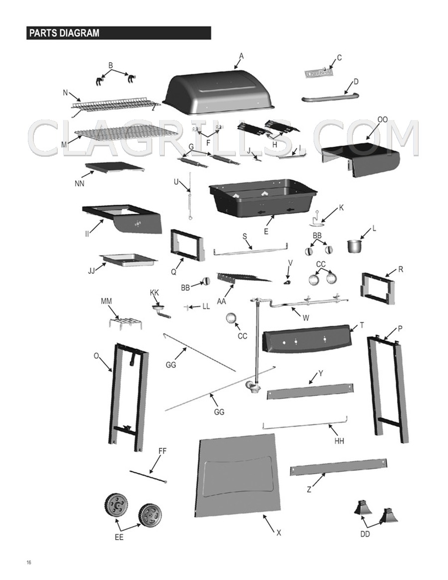 Charbroil 463742112 Classic Parts ship FREE