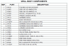 Parts list for model: BGA27-BQ