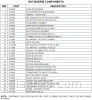 Parts list for model: BGA48-BQRN