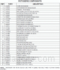 Parts list for model: BGB48-BQAR