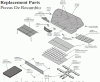 Exploded parts diagram for model: EZT40040-P413